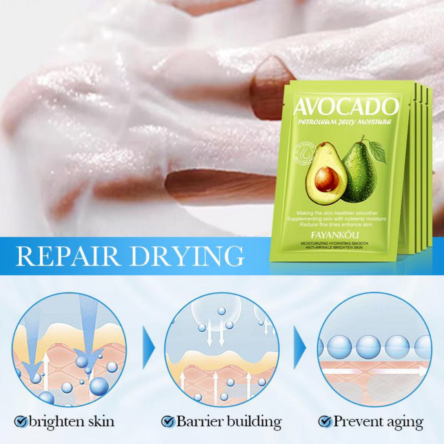 Fayankou Avocado Vaseline Smoothing Mask