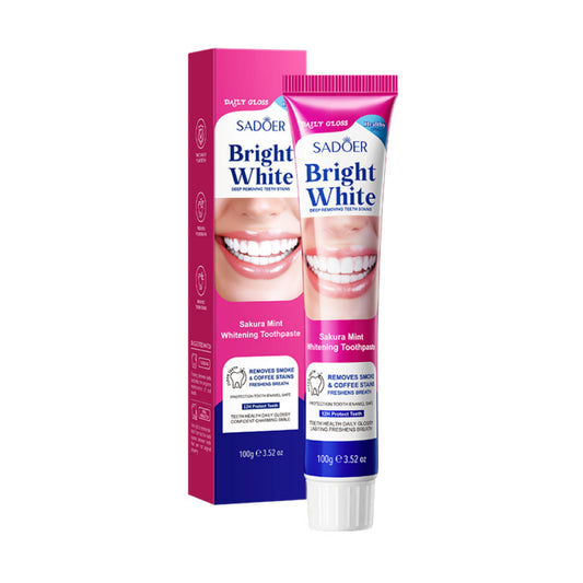 Sadoer Cherry Blossom Mint Whitening Toothpaste