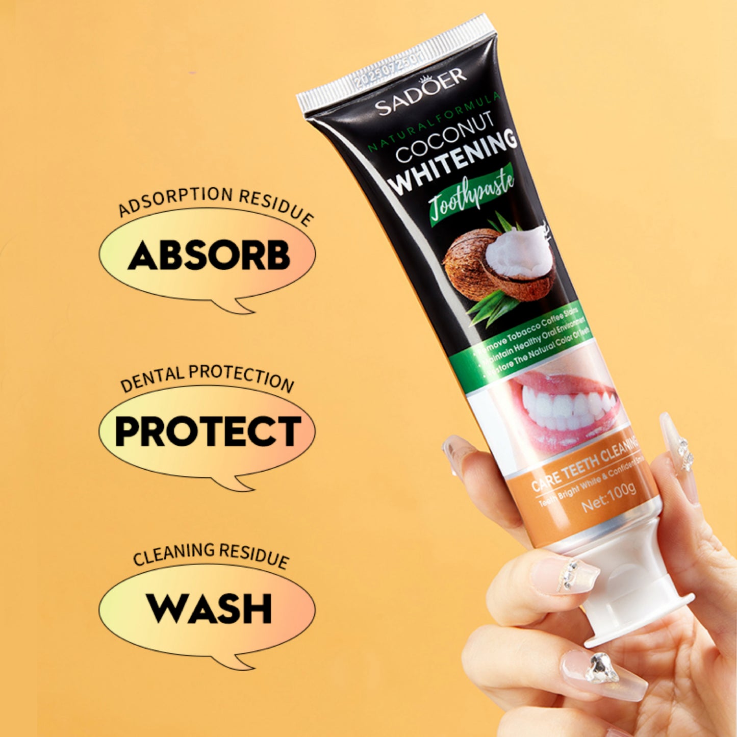 Sadoer Coconut Whitening Toothpaste